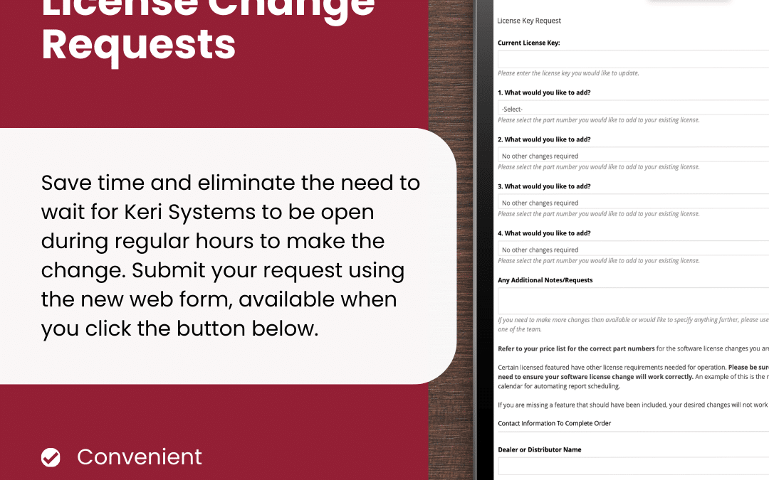 License Change Request